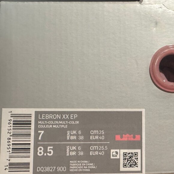 NEW Nike Lebron 20 XX ‘South Beast’ Pink Multi-Color Shoe *VerifiedAuthenticity* - Picture 3 of 11